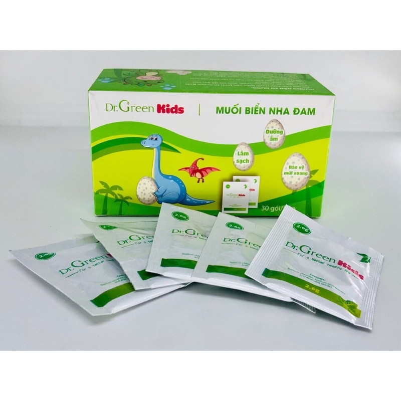 Muối biển nha đam Dr Green hộp 30 gói