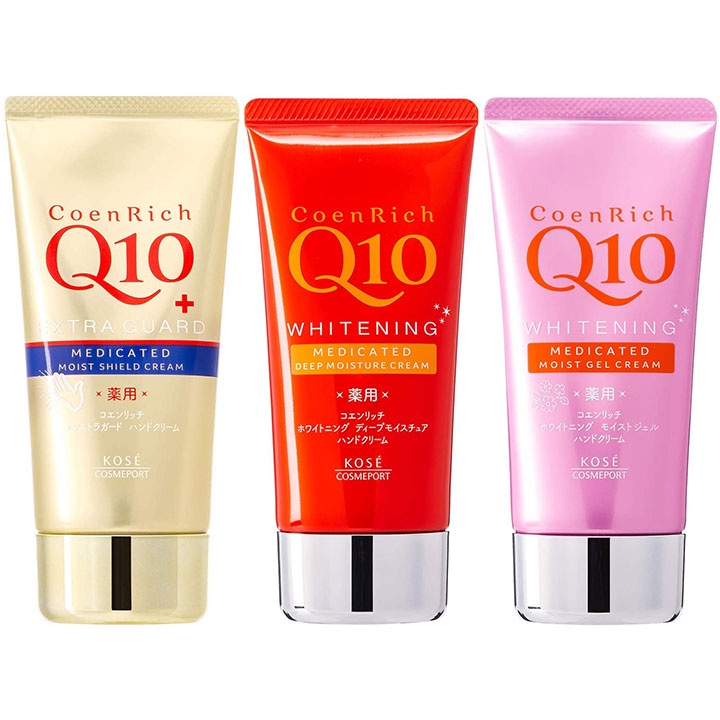 Kem Dưỡng Da Tay Q10 Kose Hand Cream Nhật Bản Giúp Làm Mềm Mịn, Trắng Sáng Tuýp 80g