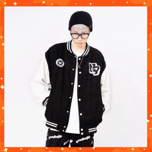 */ Áo Khoác Varsity Jacket N7 STUDIO bomber bóng chày basic nam nữ form rộng Local Brand */
