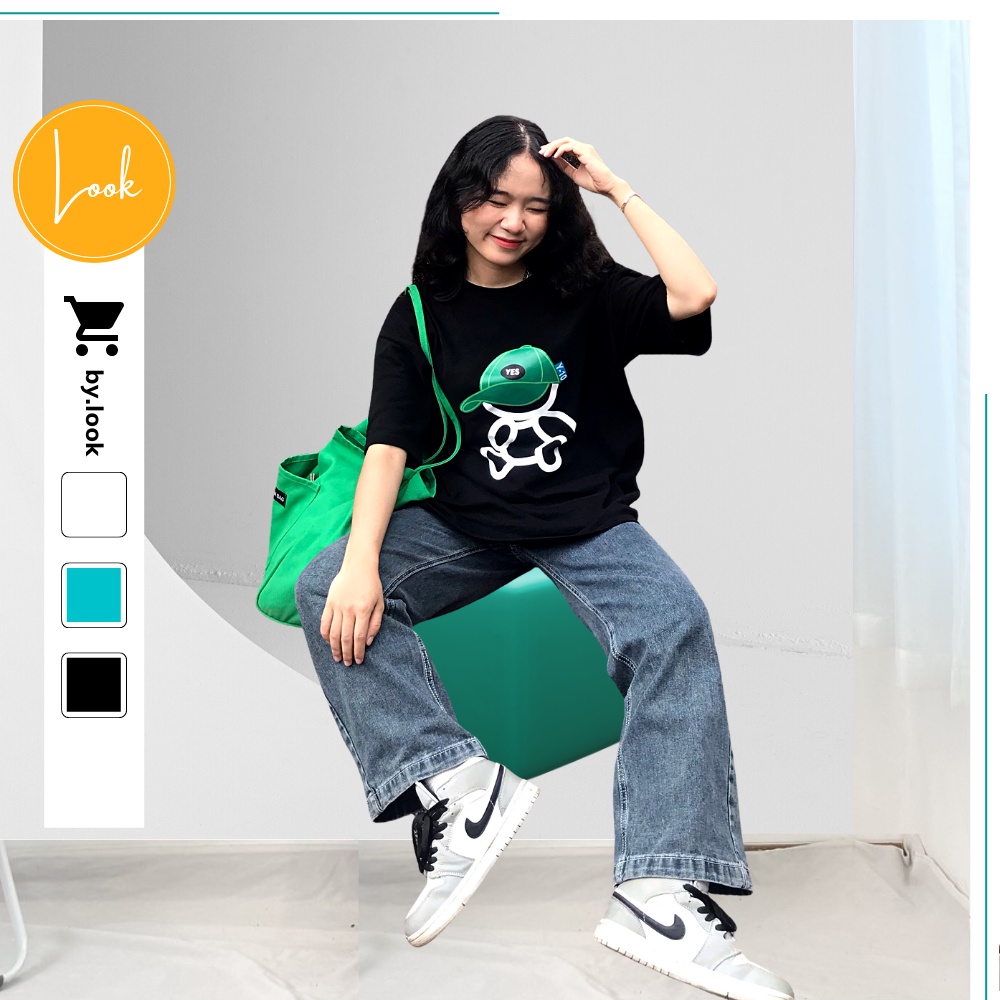 Áo thun unisex LM Bear phông tay lỡ nữ form rộng Freesize | BigBuy360 - bigbuy360.vn