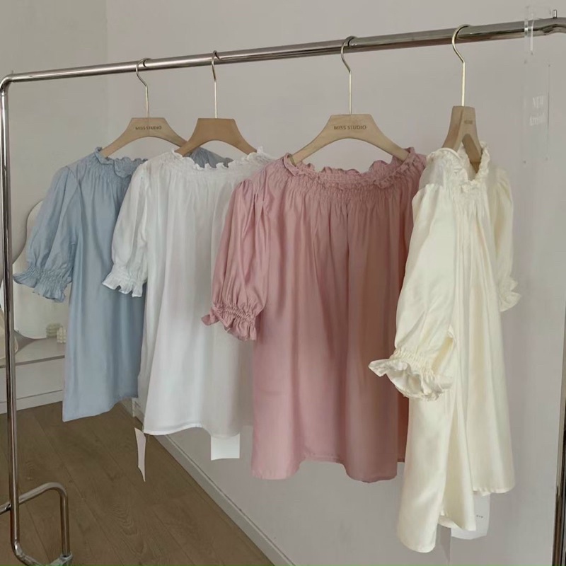 Áo trễ vai cổ bèo siêu xinh