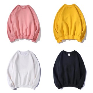 Áo Sweater Basic Trơn Đủ Màu