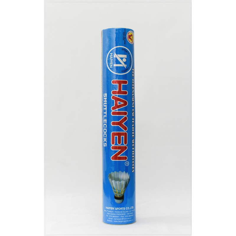 Ống cầu lông Hải Yến 12 quả ( Xanh Biển ) sử dụng trong luyện tâp và thi đấu hàng Việt Nam chất lượng cao - LICLAC