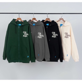 Áo hoodie zip 2 lớp unisex local brand ohyeah angel
