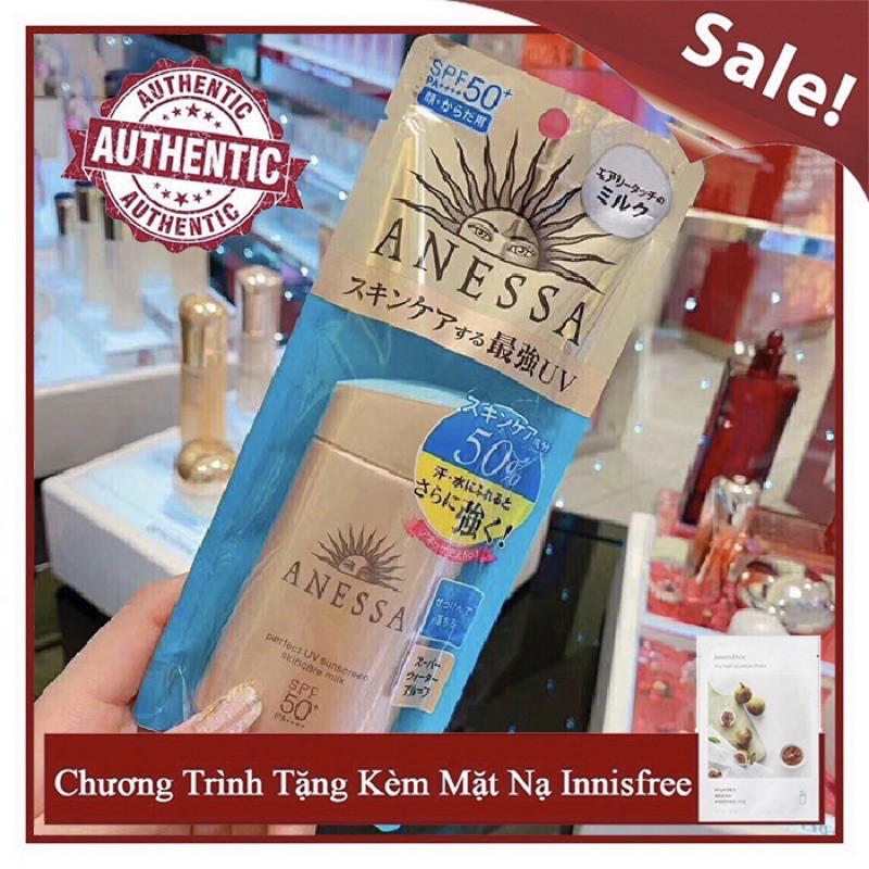 Kem Chống Nắng 60g Anessa Perfect UV Sunscreen Skincare Milk SPF50+/PA++++