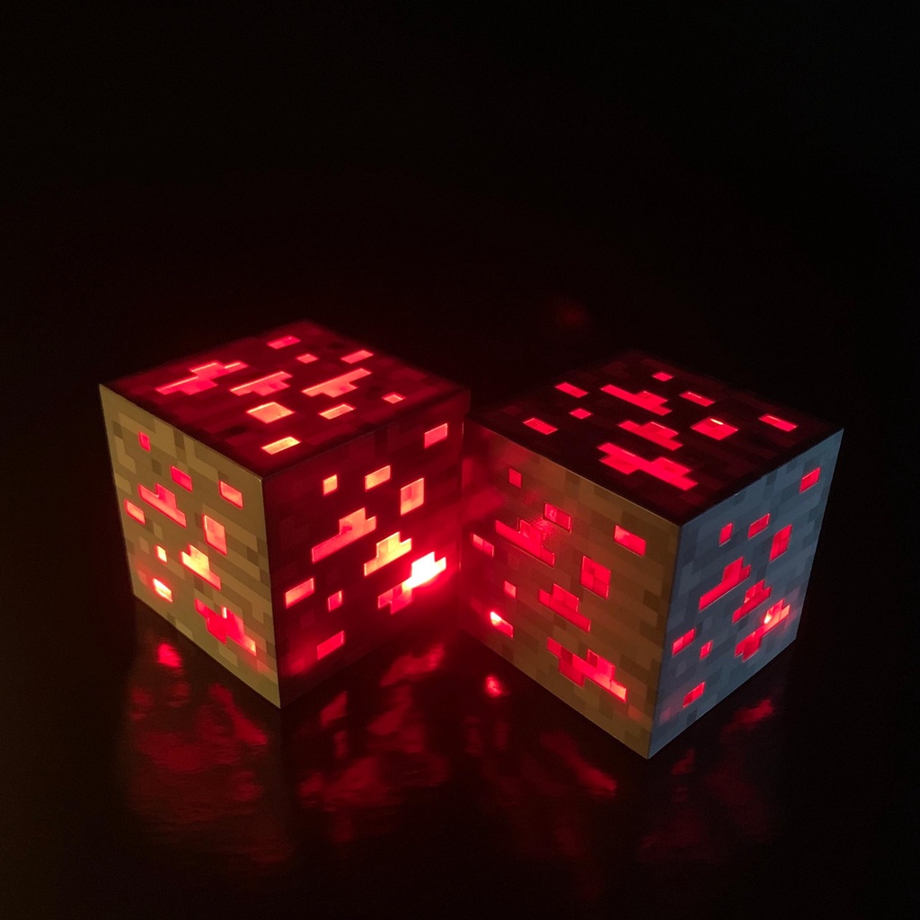 Đồ chơi minecraft , khối đèn Minecraft, đuốc cầm tay, đèn đá đỏ, kim cương, bình thuốc phát sáng