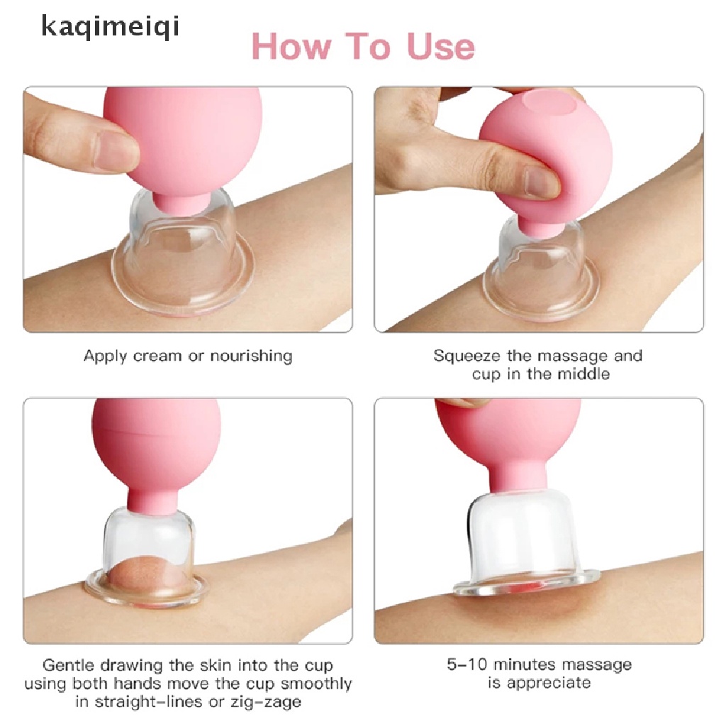 Cốc hút thủy tinh đầu PVC mát xa toàn thân chống cellulite GJL