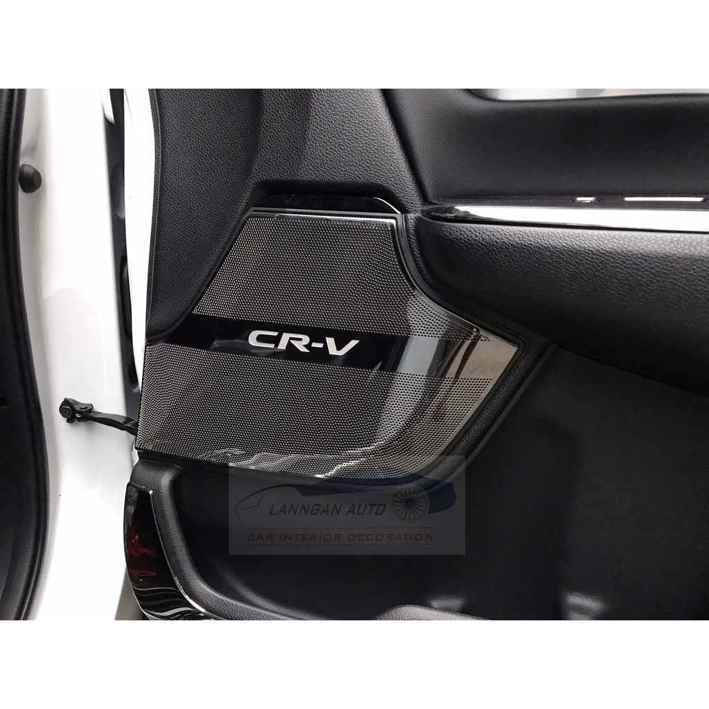 Ốp màng loa và tapli cánh cửa Honda CRV 2018- 2020 mẫu titan cao cấp