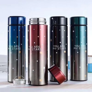 Bình giữ nhiệt 500 ml ánh sao có lõi lọc trà 304
