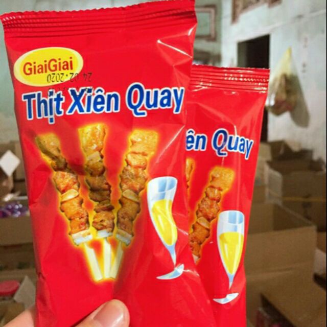 bim bim thịt xiên quay Giai Giai gói 16gr ăn vặt Hà Nội