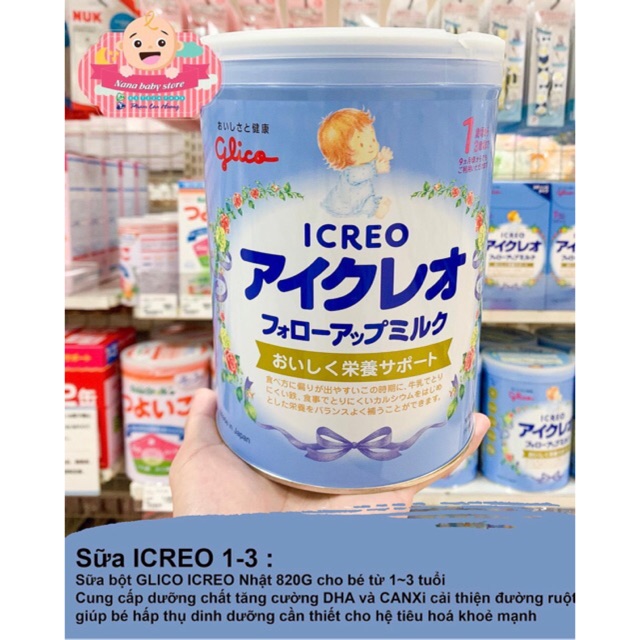 Sữa Glico số 1 Xác Tay Nhật Bản (dành cho bé trên 9 tháng đến 3 tuổi)