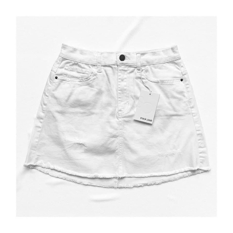 Thanh lý chân váy jeans chữ A sne@k pek - size L