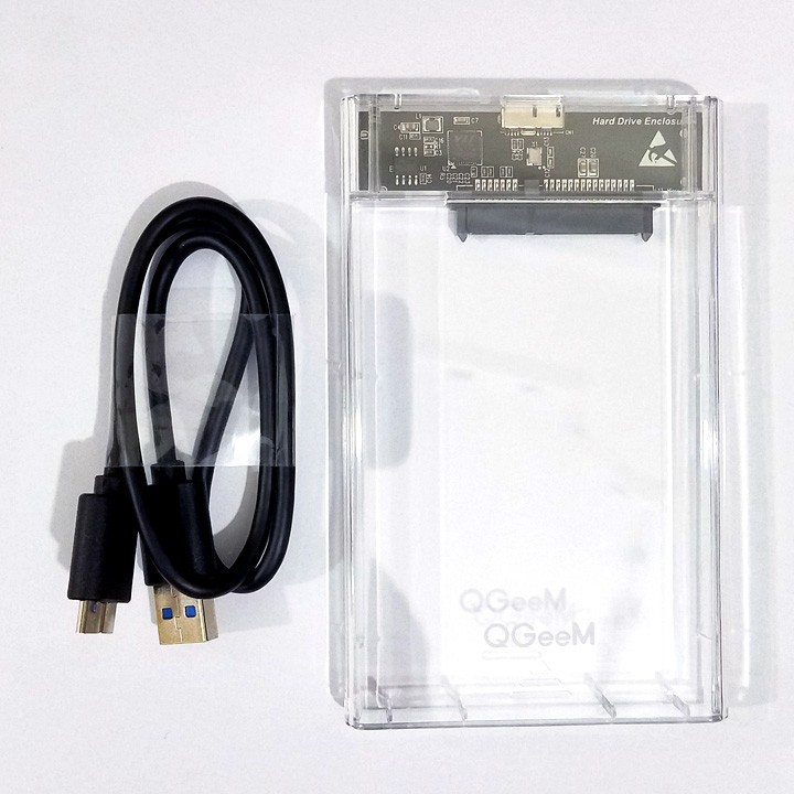 Box ổ cứng 2.5 inch trong suốt USB3.0 QGeeM C25B