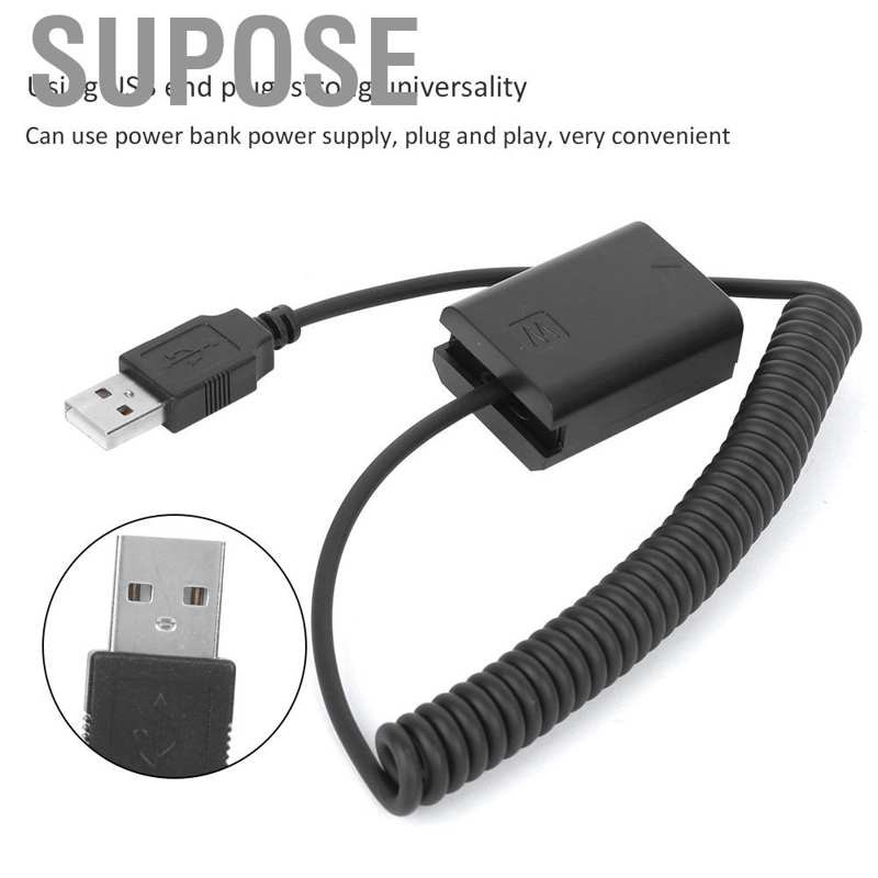 Supose Portable dummy battery with full decoding DC coupler adapter USB port External Battery spring wire for Sony A7 A3000 A6300 RX10 NEX5 NEX7