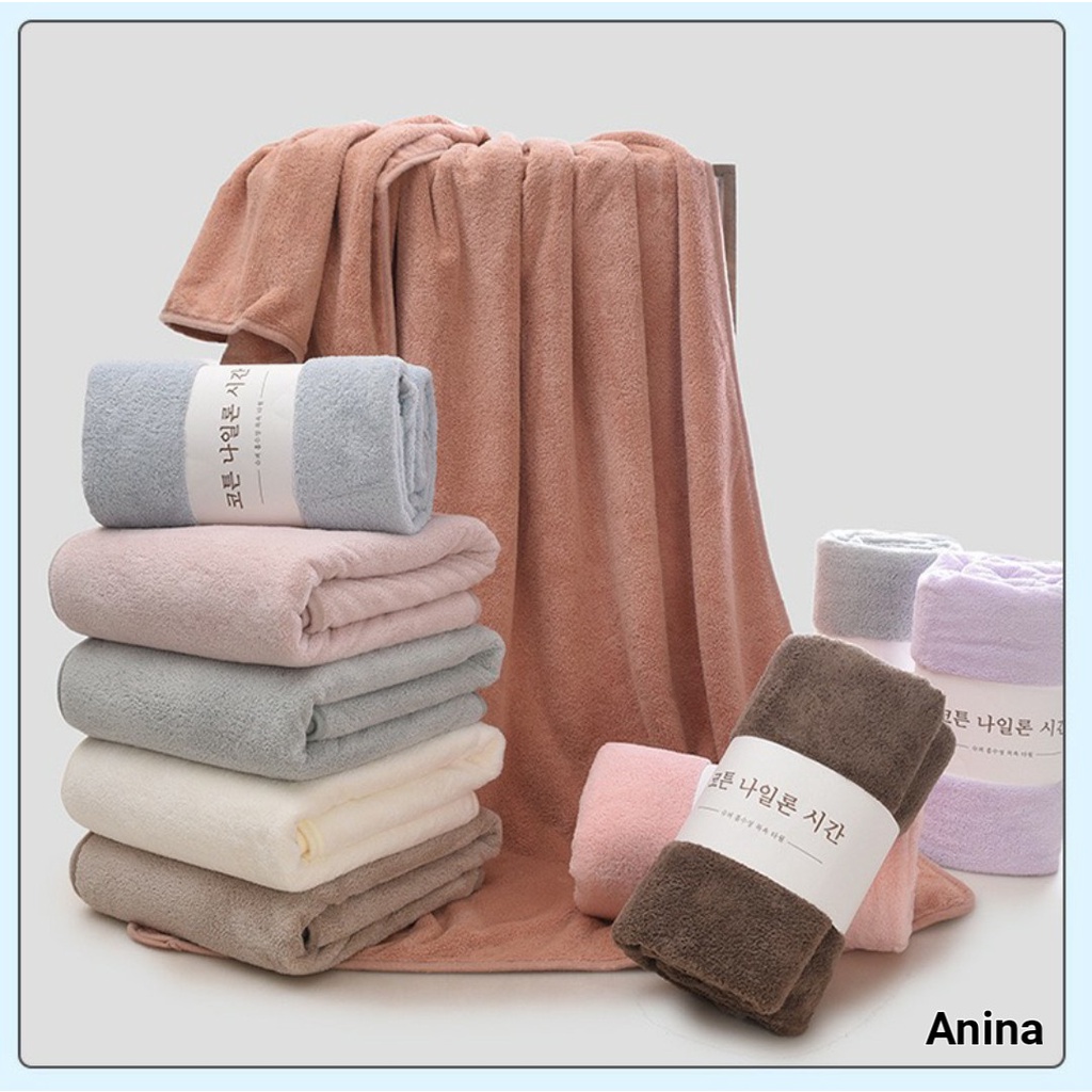 Khăn Tắm Lông Cừu Cao Cấp Chất liệu siêu mềm mượt thấm hút nước tốt
