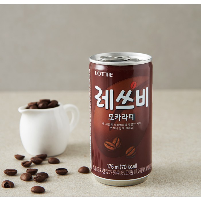 [LOTTE] CÀ PHÊ LETS BE MOCHA LATTE 175ML -  [롯데] 레쓰비 모카라떼 175ML