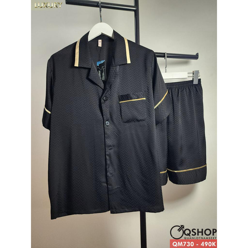 Bộ đồ pijama nam Luxury quần ngắn, tay ngắn sành điệu QSHOP QM730