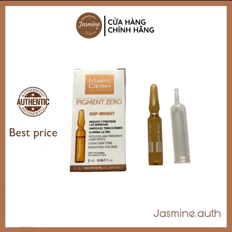 Tinh chất MartiDerm Pigment Zero DSP-Bright - 5 ống lẻ có hộp