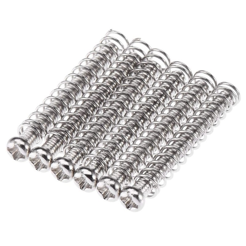 Electric Guitar Screw Kit (9 Types) with Springs for Electric Guitar Bridge,Pickup,Pickguard,Tuner,Switch,Neck Plate,Guitar Strap Buttons