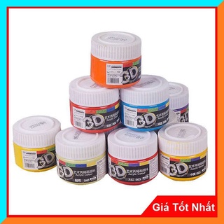 Màu Vẽ Acrylic 3D 100ml - Đủ Màu Sắc Có Thể Dùng Trên Nhiều Chất Liệu Giấy, Vải, Tường...