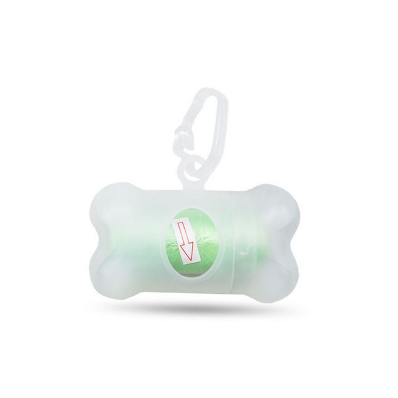 ✿ Túi Đựng Phân Chó Đi Dạo Ngoài Trời Trong Suốt Kèm Khóa Cài Tiện Dụng