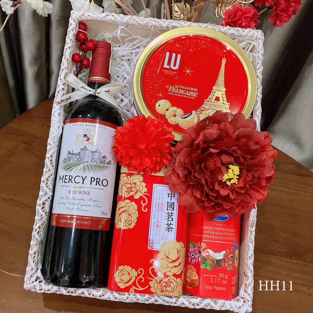 Giỏ quà tết, quà tặng tết sang trọng tặng biếu người thân, set quà tặng tết đẹp, hộp khay quà tết 2022 | BigBuy360 - bigbuy360.vn