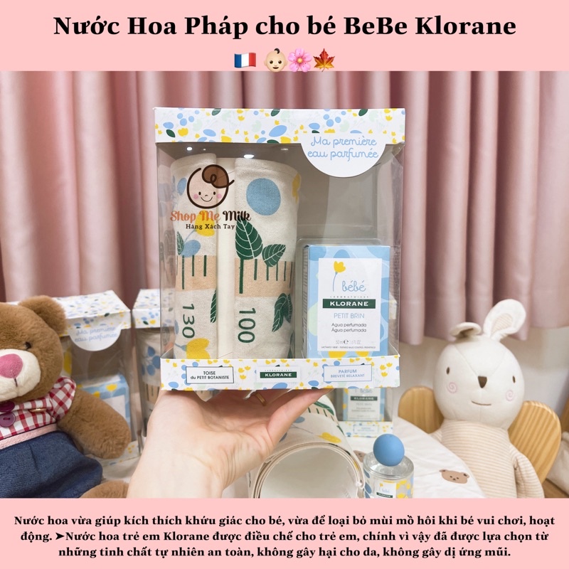 Nước hoa cho bé Bebe Klorane của Pháp không cồn 50ml date 2026 🍁👶🏻🌸
