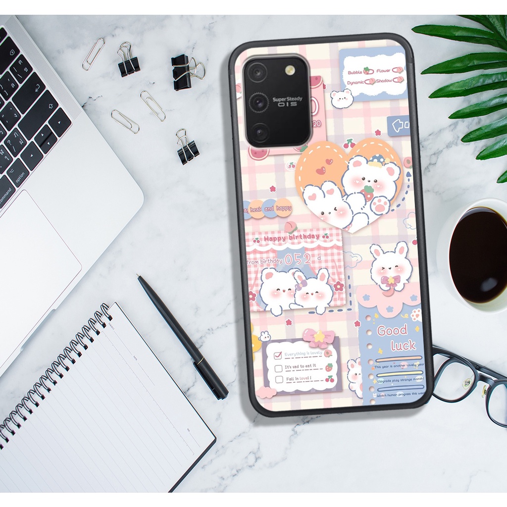 ỐP LƯNG SAMSUNG S9 - S9 PLUS - S10 LITE - NOTE 10 LITE, IN HÌNH GẤU NÂU CHOCOLATE ĐÁNG YÊU.