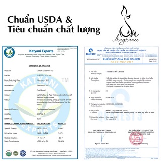 Tinh dầu xông 100% thiên nhiên, có kiểm định an toàn chất lượng, mùi hương dịu nhẹ thơm mát