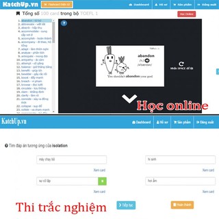 COMBO trọn bộ KatchUp Flashcard TOEFL -Best Quality (C03B)