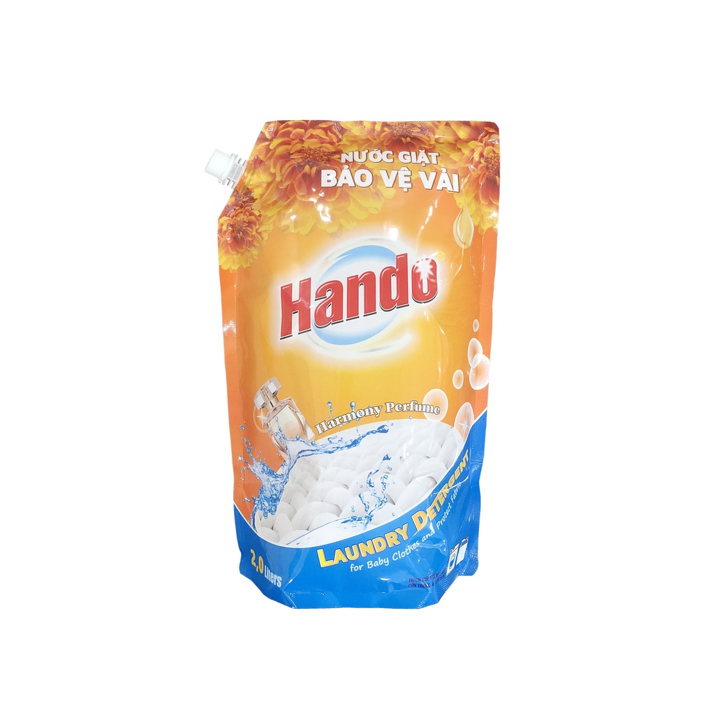 Túi nước giặt BẢO VỆ VẢI Hando hương Harmony 2L tiệu dụng