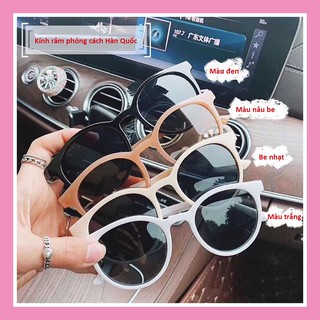 Kính râm mát thời trang nam nữ đi biển loại 1 phong cách hàn quốc nhiều màu sành điệu KI01