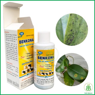 Chế phẩm ngừa nấm bệnh Benkona, phòng nấm bệnh cây trồng, khử khuẩn hiệu quả Vuonbabylon – Chai 100ml