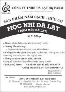 Mộc nhĩ Đà Lạt sạch 100gr