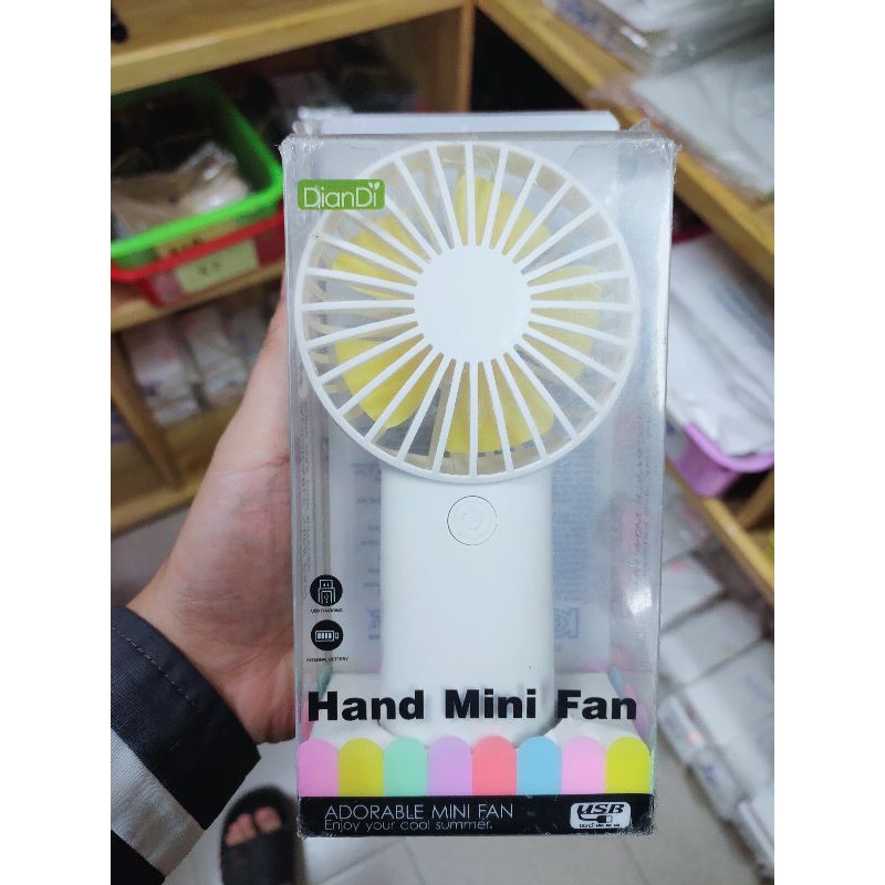 [Mã ELHA22 giảm 5% đơn 300K] Quạt Mini Cầm Tay DianDi DD1183, Mini Fan 2 Tốc Độ Gió, Pin 600mAH Có Thể Sử Dụng 2-3 Giờ