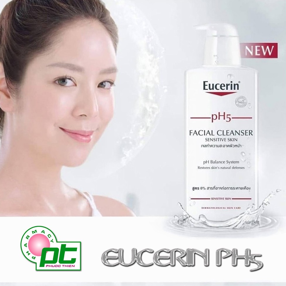Sữa Rửa Mặt Cho Da Nhạy Cảm Eucerin pH5 Facial Cleanser 400ml | BigBuy360 - bigbuy360.vn