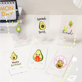 Giá đỡ điện thoại mica quả bơ GDMC31 giá avocado cute dễ thương trong suốt hoạt hình idol thần tượng