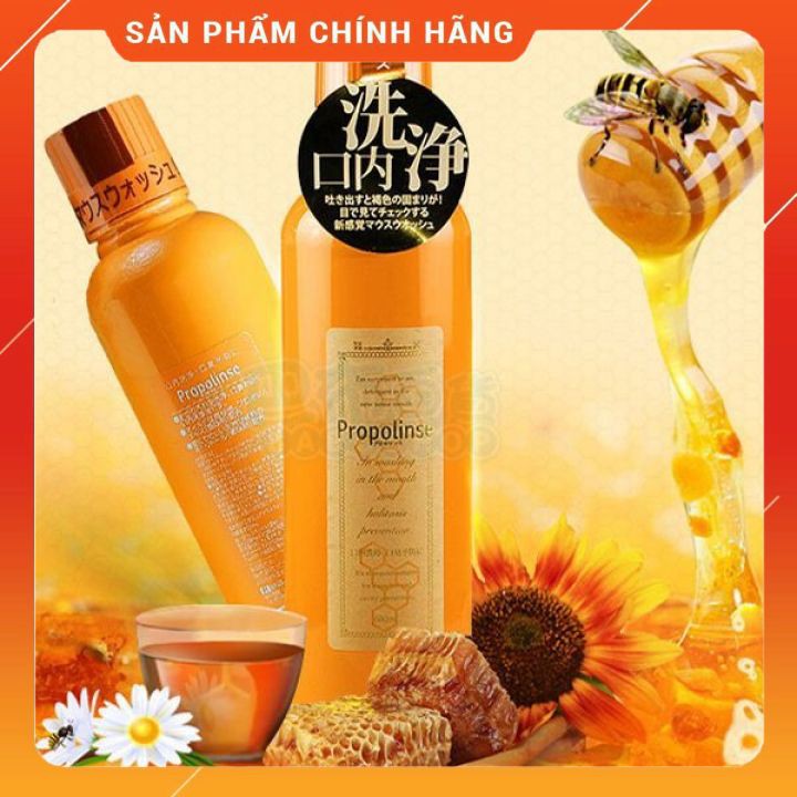 Nước súc miệng Nhật bản Propolinse [FREE SHIP - ẢNH THẬT] 600ml - chuẩn nội địa, ngừa hôi,loại bỏ 90% mảng bám