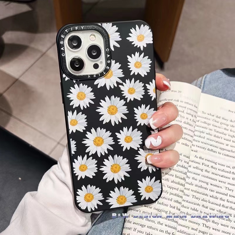 Ốp Điện Thoại Silicon Mềm Mặt Nhám Chống Sốc In Hình Hoa Cho iPhone 14 13 12 11 Pro MAX 14Plus IX XS MAX XR