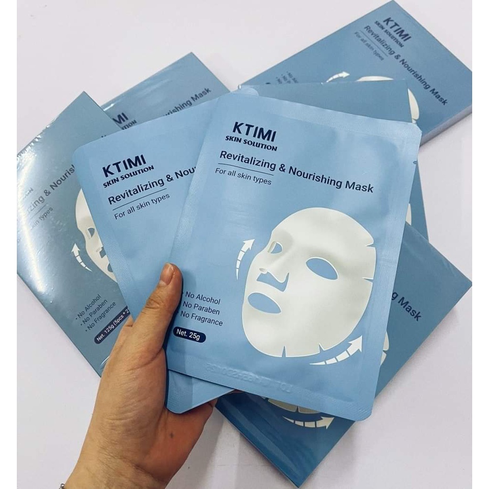 MẶT NẠ KTIMI Dưỡng Ẩm,Làm Dịu Da,Giúp Da Săn Chắc,Hỗ Trợ Phục Hồi Da,Ngăn Ngừa Lão Hóa.NO Alcohol.NO Paraben.NOFragrance
