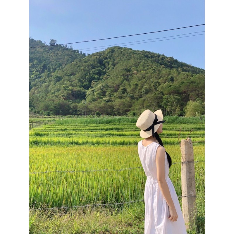 Đầm trắng dài -DAM009