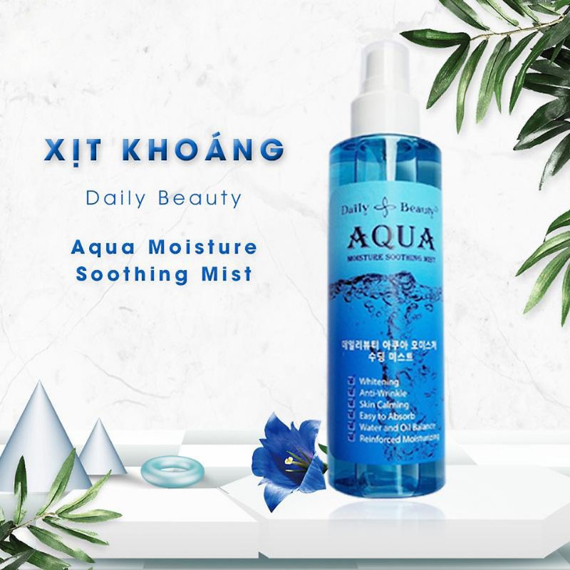 Xịt Khoáng Dưỡng Da Ẩm Mượt Mịn Màng 𝗔𝗾𝘂𝗮 𝗠𝗼𝗶𝘀𝘁𝘂𝗿𝗲 𝗦𝗼𝗼𝘁𝗵𝗶𝗻𝗴 𝗠𝗶𝘀𝘁