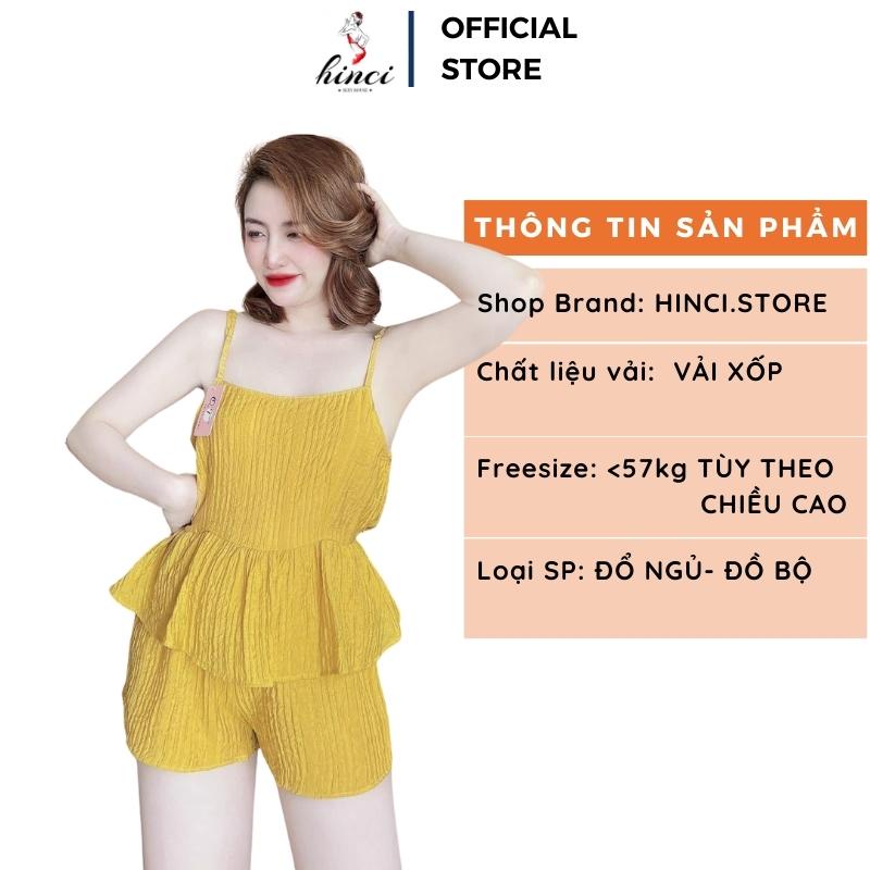 Đồ ngủ sexy nữ 2 dây - bộ ngủ hai dây - đồ bộ mặc nhà chất xốp hở lưng [DN60]