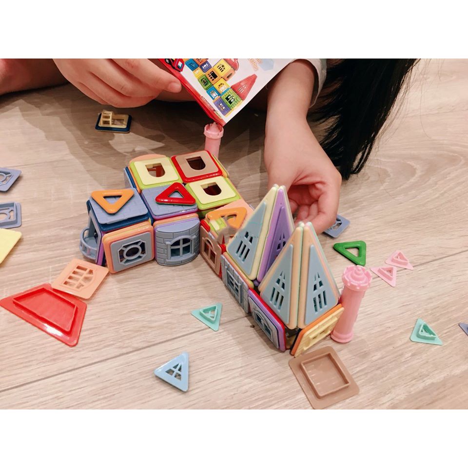 [ToyStory] Bộ Đồ Chơi Xếp Hình Nam Châm Thông Minh 105 -138 - 204 Chi Tiết - Bé Lắp Ráp Trẻ Em