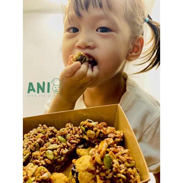 Thanh bánh gạo lứt chà bông