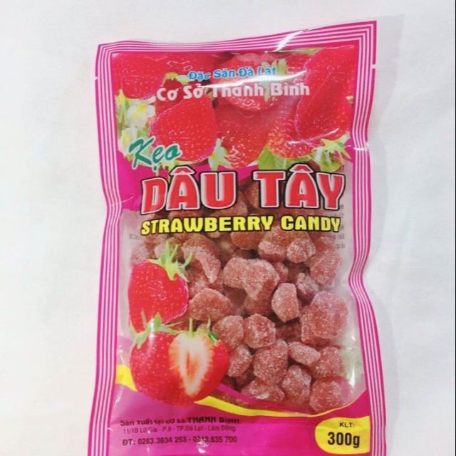[GIÁ SỈ] 300G KẸO DÂU TÂY SIÊU NGON ĐẶC SẢN ĐÀ LẠT