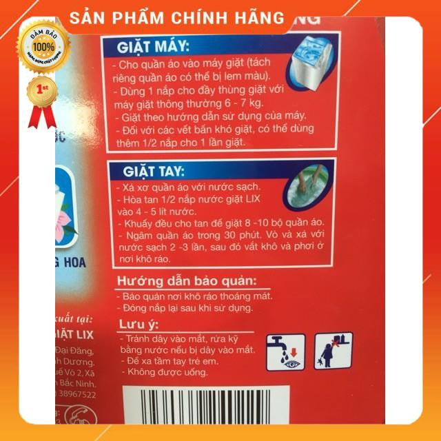 Nước Giặt LIX 3,6kg -Tẩy Sạch Vết Bẩn- Dùng Cho Giặt Tay Và Máy GIặt