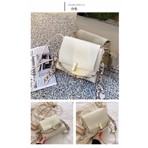 M6_Túi Xách Quai Ngang Da Pu Tự May Handmade