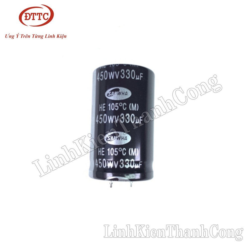 Tụ Hóa SAMWHA 330uF 450V (30x50mm)