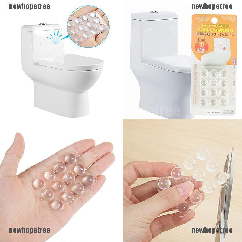 24 viên đệm giảm tiếng ồn được làm từ silicone trong suốt